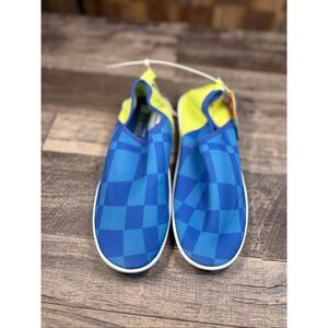 Speedo Surfwalker Water Shoes – Blue Checkered – Junior Size L (4–5)